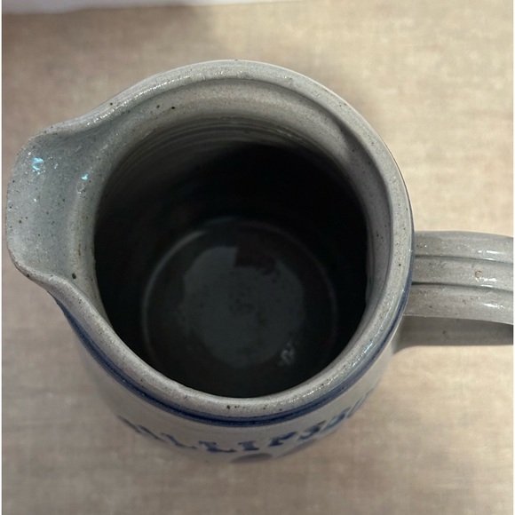 VTG Phillipsburg Salt Glaze Signed Art Pottery Pitcher Stoneware Signed 1997 - Picture 5 of 6